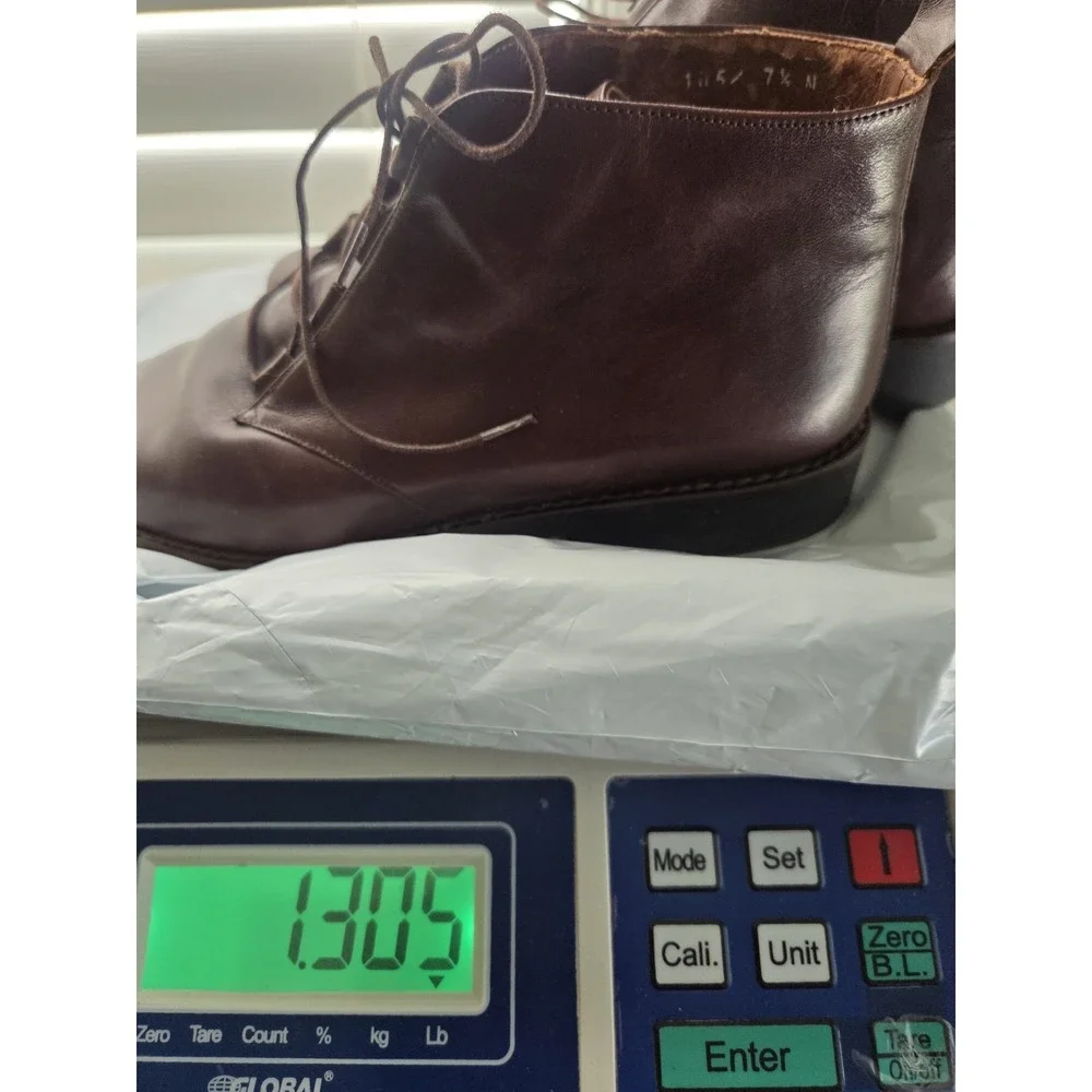 Vtg Bandolino Leather Ankle Boots Women's 7.5 N Brown 90s Chukka Lace Up
